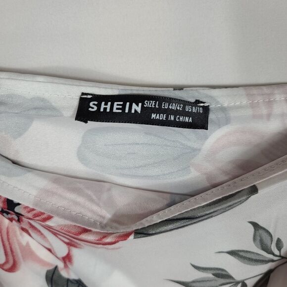 Shein Plus Ruffle Off Shoulder Floral Top - Picture 7 of 7